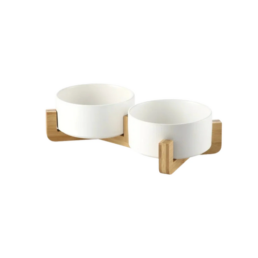 Ceramic Pet Feeding Bowl Set - 2 Pack