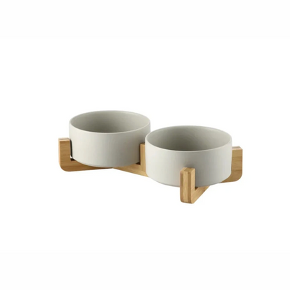 Ceramic Pet Feeding Bowl Set - 2 Pack