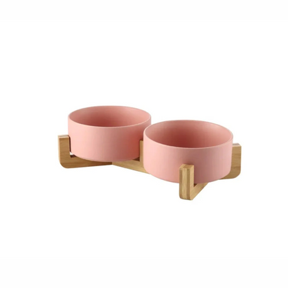Ceramic Pet Feeding Bowl Set - 2 Pack