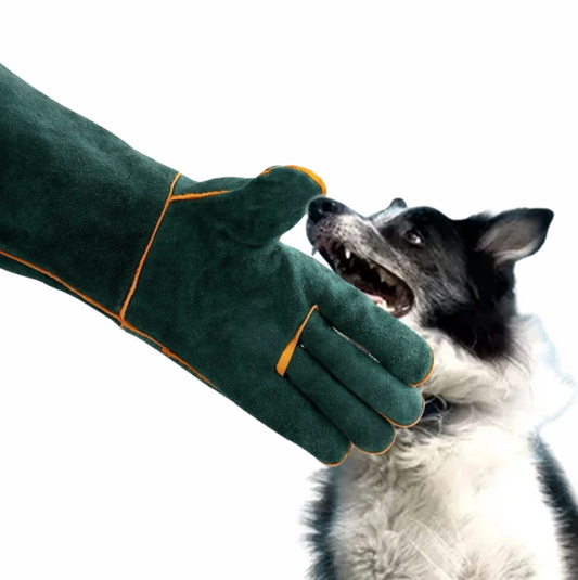 Mănuși pentru animale de companie rezistente la mușcături